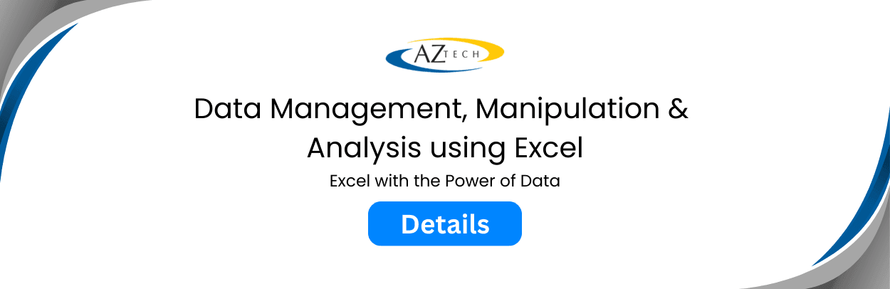Data Management, Manipulation & Analysis using Excel® Training Course